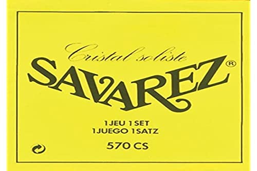Savarez Cuerdas para Guitarra Clásica Alliance Cristal 570CS Juego Tensión alta amarillo