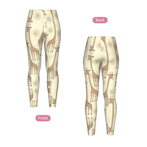 Leggings de jirafa pantalones cómodos sin transparencias para mujer gym 4