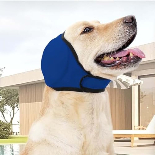 Gehörschutz Hund,Gehörschutz Für Hunde,Ohrenschutz Hund,Geräuschdämpfende Ohrhülle Zum Schutz des Haustierhörens Bei Lauten Geräuschen Wie Feuerwerk, Donner Und Anderen(Blau)