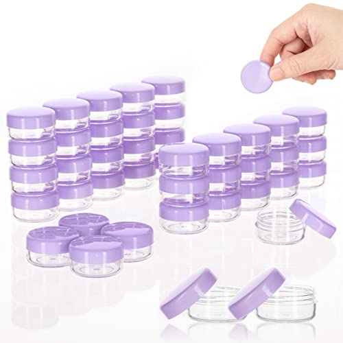 image for ZEJIA 3 Gram Sample Containers with Lids,75Pack Tiny Sample Jars with 