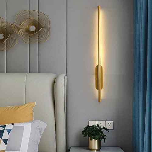Image of Groeien Pack of 2 | Modern 3 Color LED Wall Sconce Luxe Baton Wall Light for Bedroom Living Room Corridor Lighting Fixtures Wall Mount(Warm+Natural+Coolwhite)(Luxe Baton, 2)