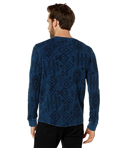 Lucky Brand Men's Printed Indigo Crew Neck Thermal2