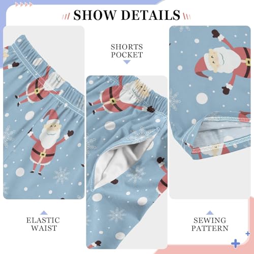 Boys' Pants Christmas Santa Gnomes Snowflake Long Bottoms Jogger Pants Elastic Waist Trousers with Pockets S-XL4