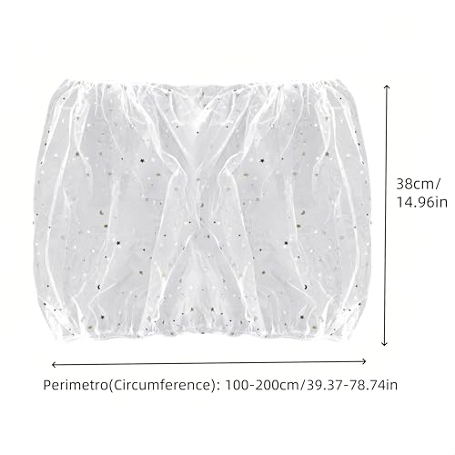 WizeFolk Vogelkäfigabdeckung mit Sternenmuster, universelle Vogelkäfigabdeckungen, runder und quadratischer Vogelkäfigrock, für Käfigumfang von 100-200 cm