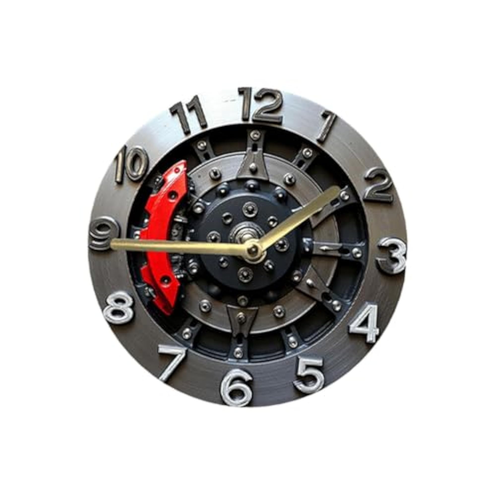 2D Flat Gear Wall Clock, Creative Decorative Clock
