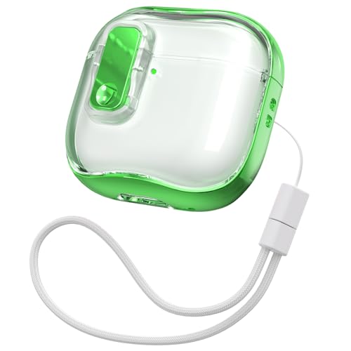 Étui de protection Airpods 4 anti-rayures transparent en TPU souple RFUNGUANGO