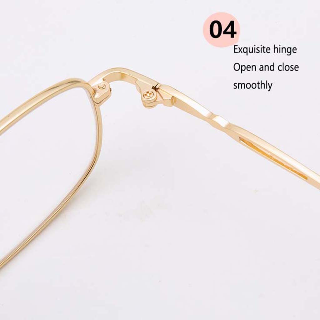 WZX Gafas de Lectura de Cristal de Alto Grado Computadora con luz Anti-Azul para Reducir la Fatiga Ocular Lentes Transparentes antideslumbrantes Gafas de Video Gafas portátiles antideslumbrantes