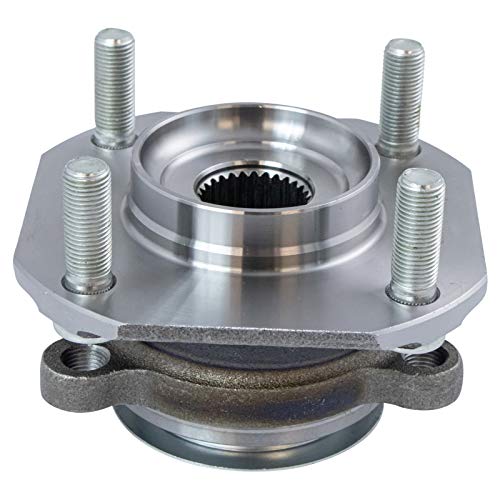 Image of TRQ Front Left and Right Wheel Bearing and Hub Assembly Set 2 Piece Compatible with 2007-2012 Nissan Sentra Without ABS