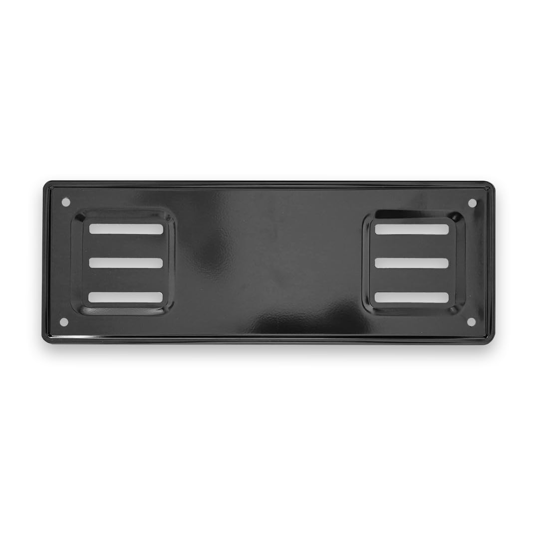 Targhe Storiche -Portatarga Anteriore Auto Epoca dal 1985 al 1997, Progettato per Auto Classiche d’Epoca, Made in Italy [Metallo Nero]
