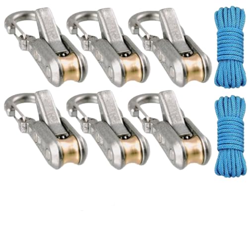 Rope Roller Cam Lock Tensioner, Cord and Paracord Tightening Tool, Knot-Free Rope Pulley Tensioner, For Outdoor Enthusiasts, Campers, Boaters