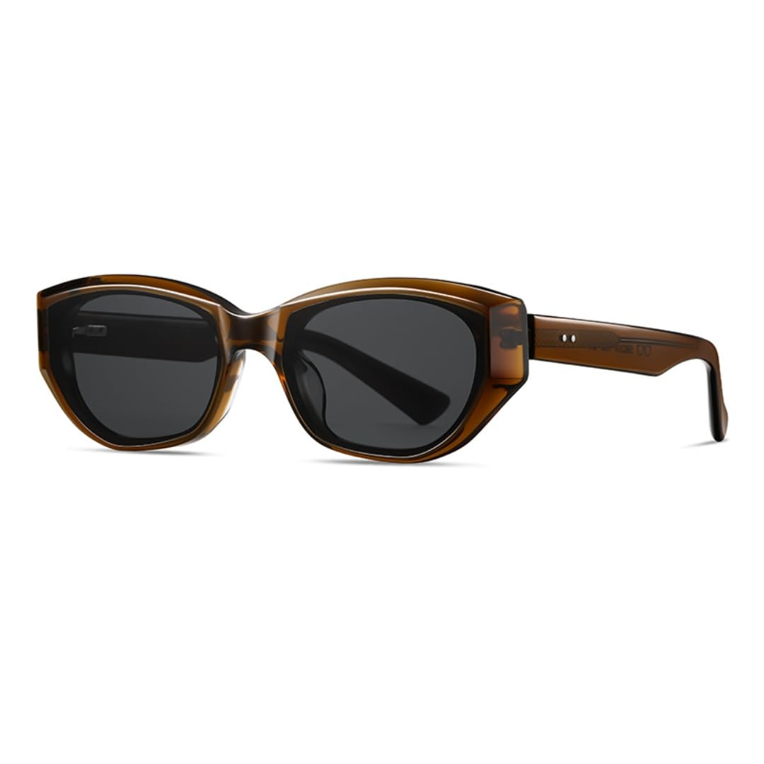 Gafas de sol retro ovaladas con protección UV400.