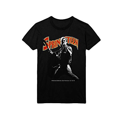 Rock Off Bruce Springsteen Winterland Ballroom Singing Officiel T-Shirt Hommes Unisexe - Les Beatles, Paul McCartney, John Lennon, RIngo Starr, George Harrison Rock Off Bruce Springsteen Winterland Ballroom Singing Officiel T-Shirt Hommes Unisexe