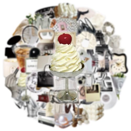 Image of 60 Pcs Luxury Ins Style Transparent Stickers for Scrapbooking (Luxurious) | Luxury Self-Adhesive Scrapbooking Stickers Supplies Journal Stuffers for Adult Card Making Letters DIY