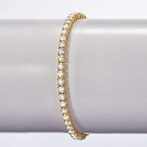 Ross-Simons 10.00 ct. t.w. CZ Tennis Bracelet in 18kt Gold Over Sterling3