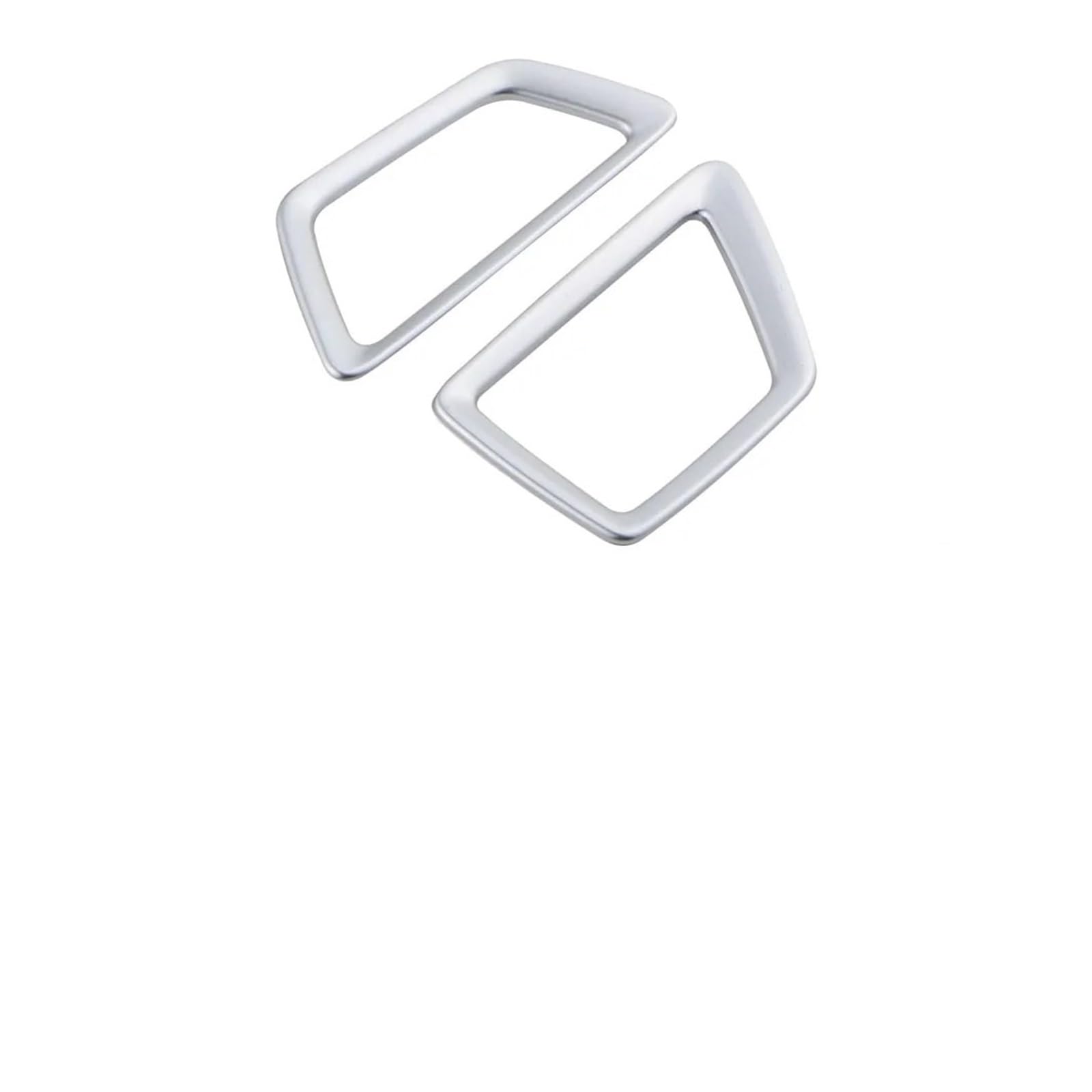 Car Interior Sticker for Peugeot for 5008 for 3008 GT 2016-2020 LHD Car Front Air Conditioner Outlet Decoration Covers Trim Interior Accessories(ABS-Silver)