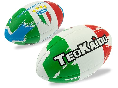 Teorema - Pallone da Rugby, Taglia 5, 270gr, Materiale Eco-Friendly