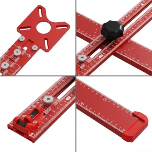 Linhexis Przyrząd do routera z litego aluminium 73 cm metalowy solidny