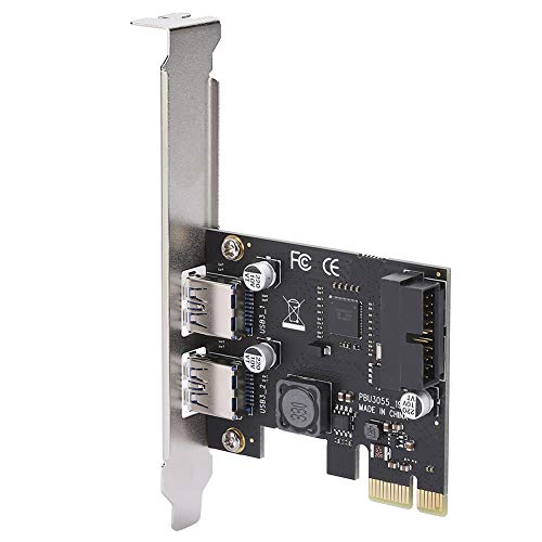 ZJchao Tarjeta Vertical PCI E a Accesorio de Escritorio USB3.0 con Interfaz Frontal de 19/20 Pines para un Rendimiento Mejorado y