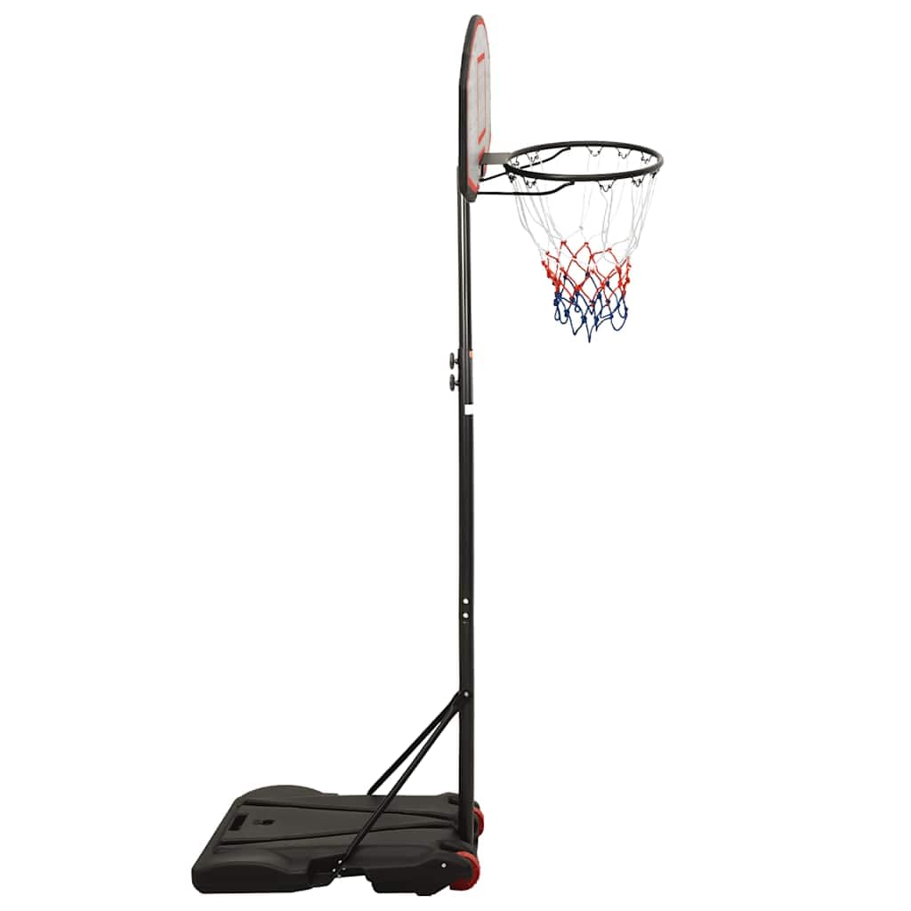 Soporte de baloncesto ajustable de 258 a 363 cm con soporte enrollable para jardín e interior