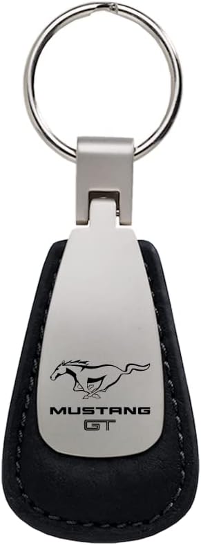 Miniatura 1 de Au-TOMOTIVE GOLD Llavero de piel con forma de lágrima para Ford Mustang GT