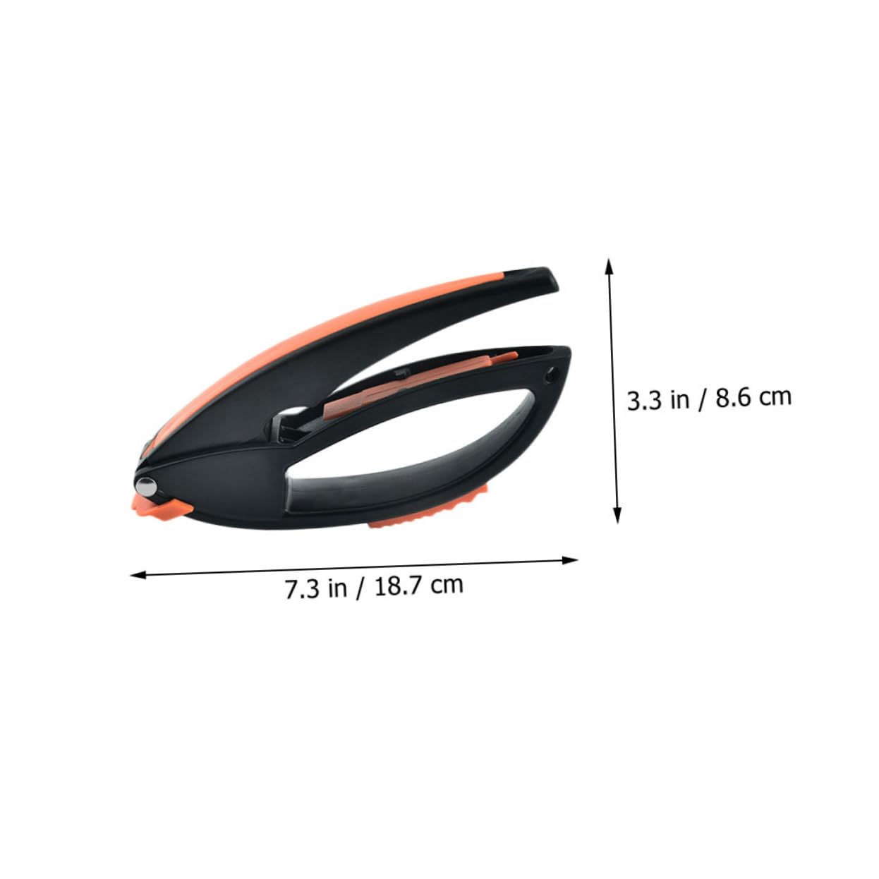 BRIGHTFUFU 1 Set Manual Garlic Press Garlic Mashed Tool with Peeler and Scraper Compact Kitchen Gadget Easy to Clean Design