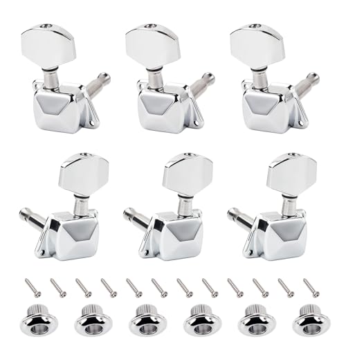 Banworks 3L3R Guitar Tuning Pegs Keys 15:1 Ratio Semi-Closed Guitar String Tuning Keys Machines with...