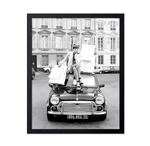 Poster Master Póster de moda, impresión de compras en París, arte fotográfico de moda, regalo glamuroso para ella, mujeres, amantes de la moda, fanáticos de los diseñadores, decoración elegante para