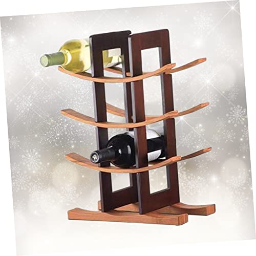 Soporte de botellas de vino estilo Feng Shui de plástico miniatura 3