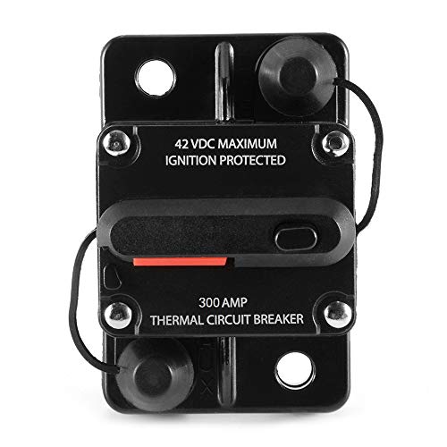 ANJOSHI 300A Circuit Breaker 50-300 Amp with Manual Reset Inline Stereo Audio Panel Mounting Replacement Fuse for Overload Protection, Waterproof