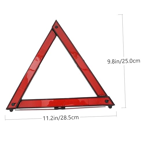 Señal de advertencia triangular plegable para auto 2pcs miniatura 2