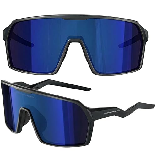Image of grinderPUNCH Polarized Sports Sunglasses for Men Women UV Protection Shades for Baseball Running Cycling Skiing & Pickleball