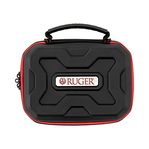Allen Company Ruger 7' Lockable Hardshell Phoenix Handgun Case, Black/Red,2750