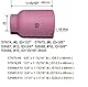 RIVERWELD WIG Aluminiumoxid-Düse Keramikbecher 53N87 19,5 mm #12, 53N88 16,0 mm #10, 57N74 12,5 mm #8, 57N75 9,5 mm #6, 53N89 24,0 mm #15 für SR WP 9 17 18 20 25 26 TIG-Schweißbrenner 10 Stück
