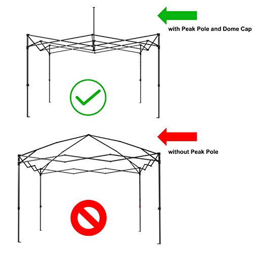 Image of ABCCANOPY Replacement Canopy Top for Pop Up Canopy Tent (10x20, Dark)
