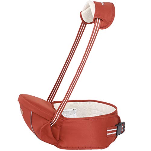 Portador de bebé ergonómico de Hipseat con la correa de hombro, asiento del taburete de la cintura para llevar a niños pequeños del bebé, peso ligero y ahorro de trabajo