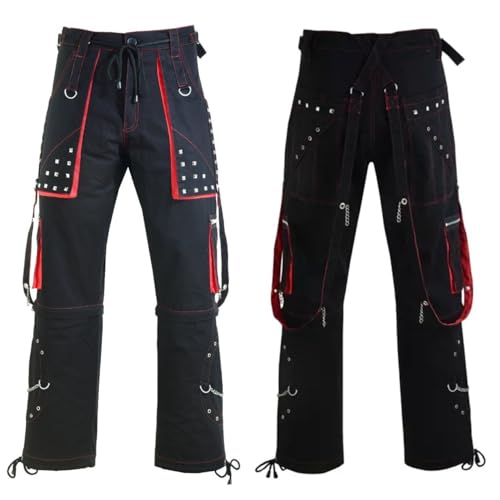 Amazon.com: Gothic Mens Black Stylish Pant Trouser Straight Black