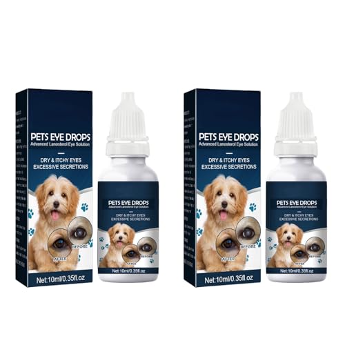 CLZOUD Eye Drops for Dogs and Cats, Daily Tear Stain Remover, Improve Eye Vision...