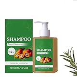 Shampoo alle erbe per la crescita dei capelli, trattamento con estratto di rosmarino per la riparazione dei capelli danneggiati, eliminazione delle doppie punte per capelli più densi e pieni idrata e immagine