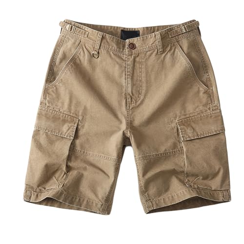Short cargo ample et droit pour homme pantalon mi-long cinq points grandes poches