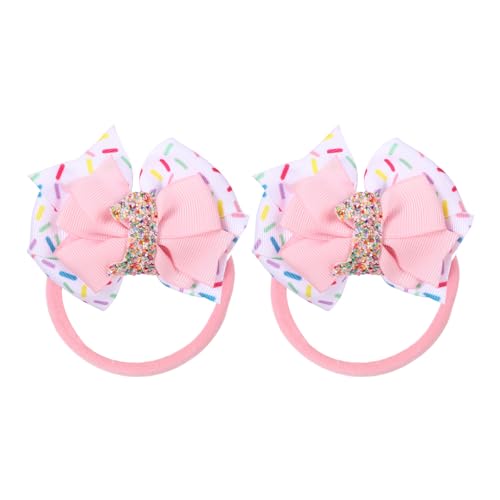 1 2 3 4 5 6 歳の女の子のための誕生日ヘアリボン、女の子の髪のためのピンクの誕生日の弓、甘い赤ちゃん幼児の誕生日の弓、1歳の誕生日パーティーの装飾のための誕生日の女の子の弓(1歳の女の赤ちゃんヘッドバンド)