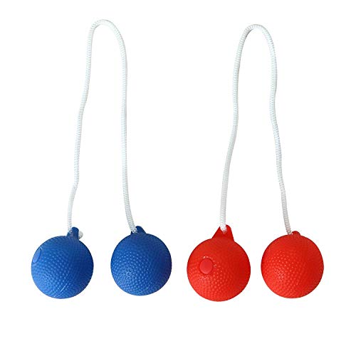 Win SPORTS Ladder Toss Bolo Replacement Set with Carring Case,Made from Hard Golf Balls (6 Pack) - for Outdoor Ladderball Toss and Golf Balls