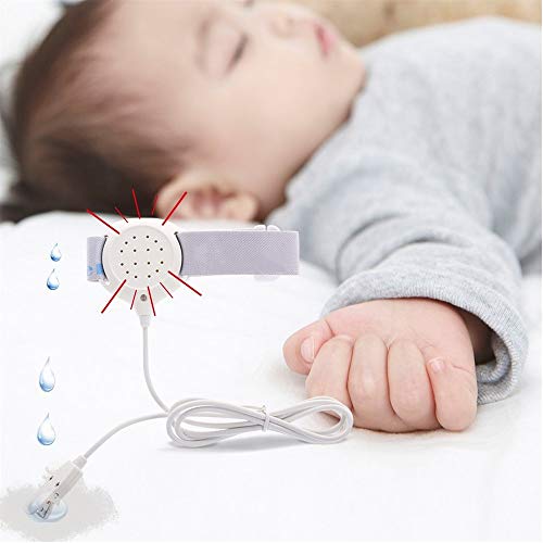 Bedwetting Enuresis Alarm, Baby Sleep Bedwetting Sensor Alarm Potty Training Wet Reminder for Toddler