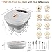 UNIFULL Collapsible Foot Spa Bath with Heat, Touch Screen, Remote Control, Massage Rollers, Timer, Bubble, Foot Pedicure Kit, Temperature Control Pedicure Foot Spa, Foot Bath