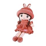 2. La poupée mesure environ 35 cm de haut, est compacte et facile à transporter. Le chapeau et les vêtements sont détachables et faciles à nettoyer. C'est un excellent substitut aux jouets en plastique traditionnels et peut aider à améliorer les capacités pratiques des enfants.