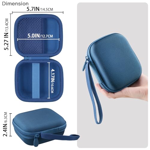 Image of co2CREA for Anker Soundcore Boom Go 3i Portable Bluetooth Speaker Hard Protective Case, Portable Travel Case Replacement (Dark Blue Case)