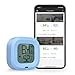 Brifit Kabelloses Thermometer Hygrometer, Bluetooth Thermometer Hygrometer für IOS/Andiord, Thermometer Innen mit Datenlogger und Daten Export, Alarm-funktion, für Wein, Terrarien, Babyzimmer(Blau)