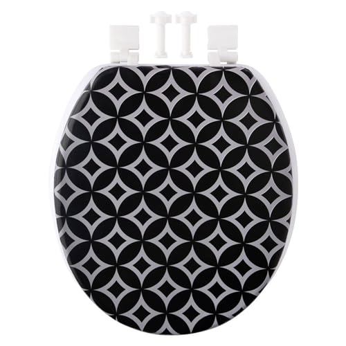 Assento Sanitario Almofadado Estampado Tampa de Vaso Sanitario Macio Universal com Estampas Cores So