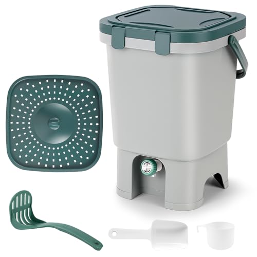 Composteira, Composteira Doméstica 20L, Lixeira Cozinha, Composteira Domestica, Composteira Doméstica Minhocário 20 L-Produza Seu Próprio Adubo Por Compostagem