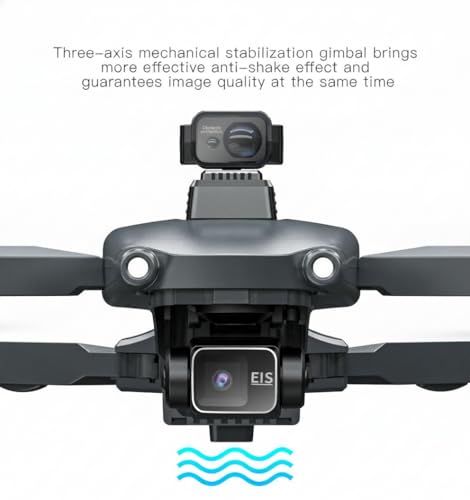 Image of HILLSTAR GPS Drone with 4K UHD Camera & 3-Axis Gimbal, Foldable Brushless Motors, Obstacle Avoidance Sensor, 2.5 KM Long Range, 26 Min Flight per Battery, 2 Batteries, Smart 5G-GPS Auto Return