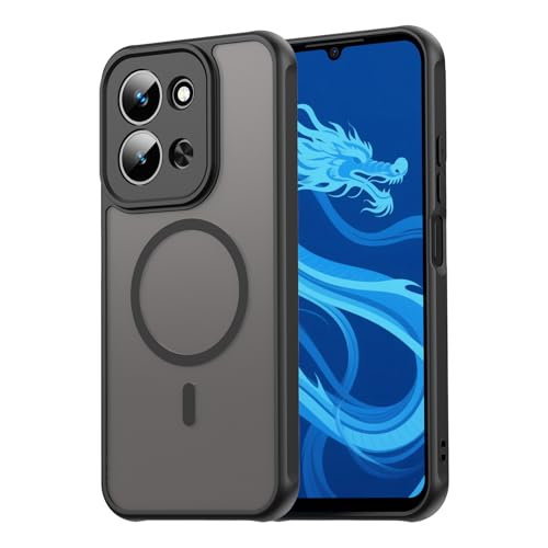 Image of Compatible with REDMI 15C (171mm) Case Cover,Compatible with MagSafe,Anti-Fall,Compatible with Xiaomi Poco C85 4G 25078PC3EE Cell Protective Phone Case Black
